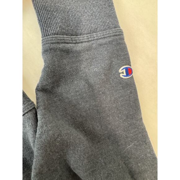 Champion Washed Navy Hoodie Pullover Sweatshirt Front Kangaroo Pocket Size Small - Picture 3 of 8